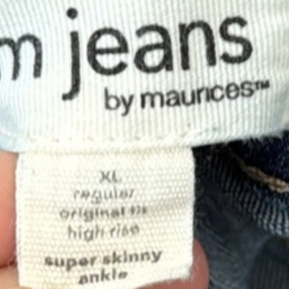 High Rise Button-fly Super Skinny M Jeans - Picture 2 of 8